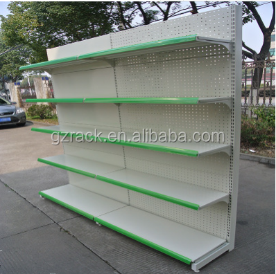 Metal Supermarket Rack With Wire Mesh Shelves For Bakery