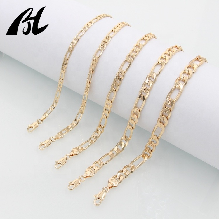 18k 14k Oro Laminado Solid Gold Filled Islamic Couples Bracelets Women Men Charm Hand Bangle Ankle Jewelry Chain Link bracelet