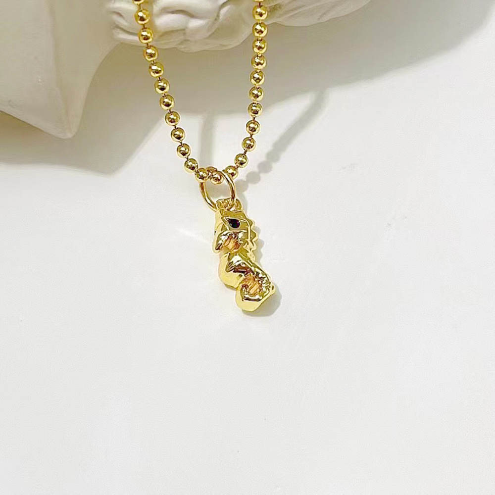 18k gold plated trend airplane umbrella seahorse octopus conch jellyfish animal necklace spot necklaces