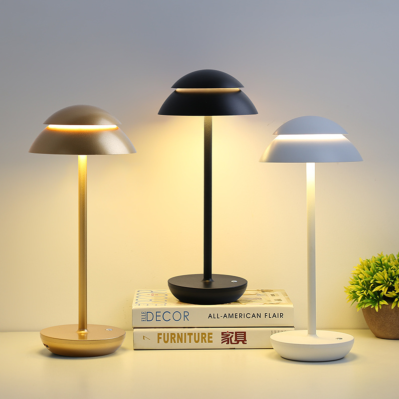 Handmade Antique Nordic Restaurant Hotel Bedside Atmosphere LED Mushroom Desk Table Lamps Home Furnishing Decorative Antique