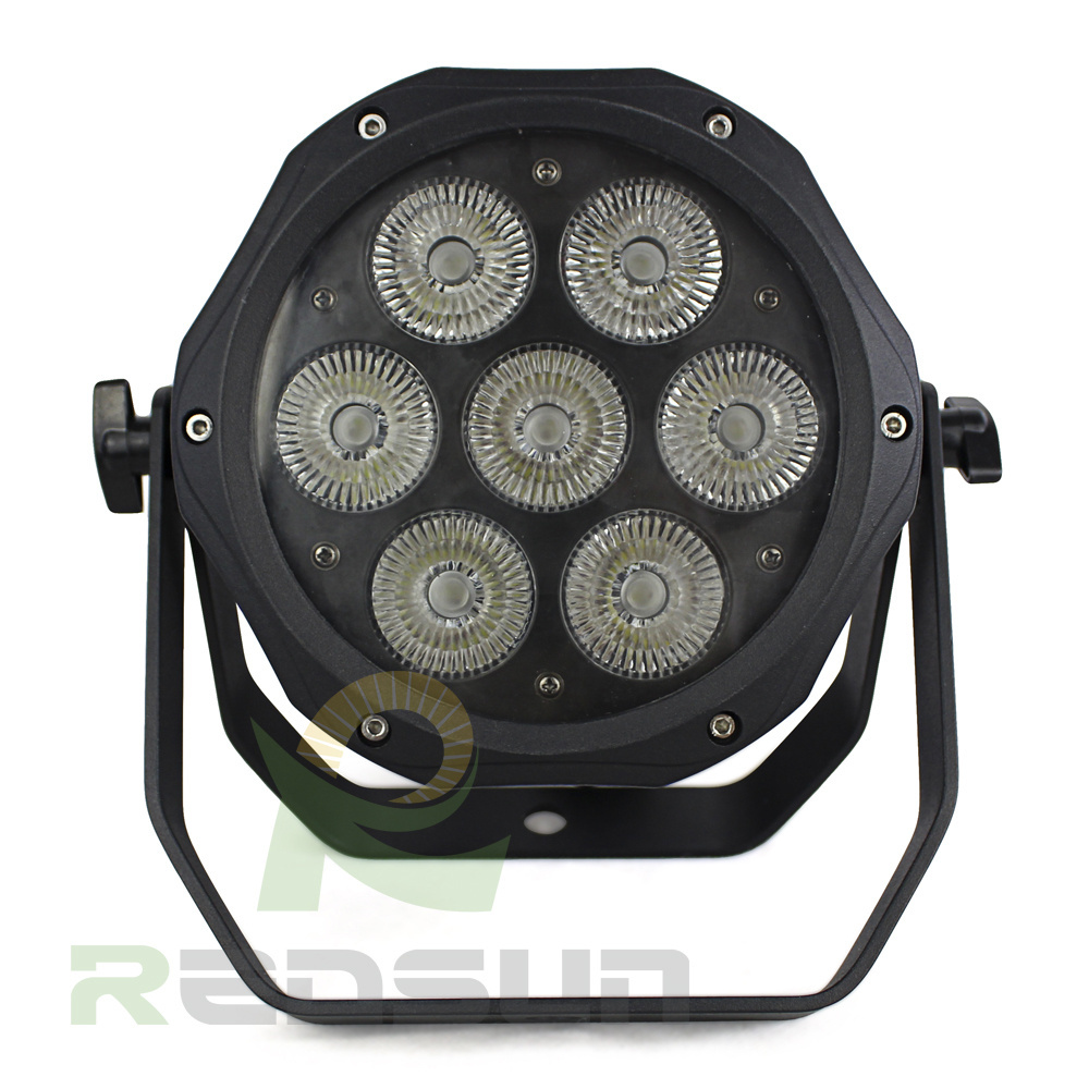 Waterproof led stage lighting 7pcs par64 small 7*10W led par can, led par light 4 in1 ed par can