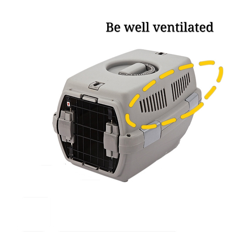 High Quality Portable Plastic Outdoor Travel Dog Cat Pet Carrier Airline Approved Crate Cage Kennel for Dog Cat