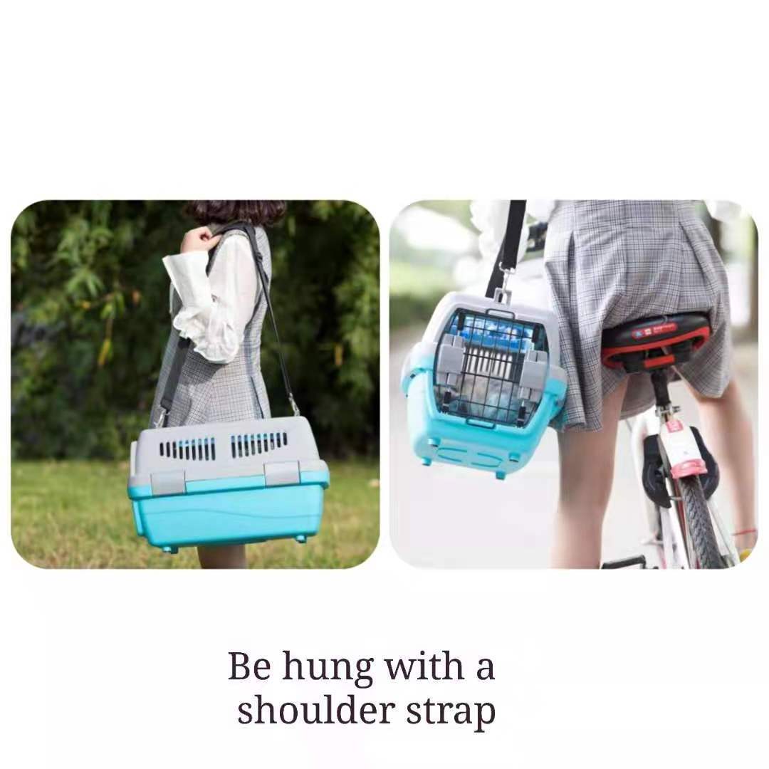 All Weather Animal Carrier Cages Detachable Indoor Outside Solid Plastic Heated Big Heavy Duty Dog Cat pet Breeding Stack Kennel