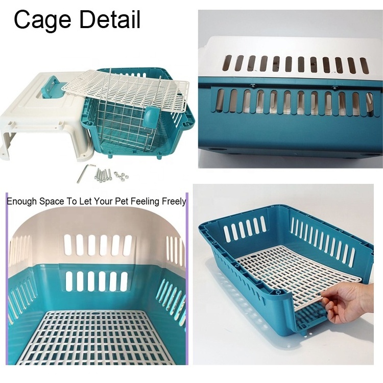 Nice Quality Airline Approved Plastic Dog Cat Pet Kennel Pet Crate Carrier Travel For Cats And Dogs