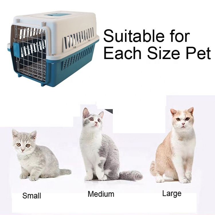 Nice Quality Airline Approved Plastic Dog Cat Pet Kennel Pet Crate Carrier Travel For Cats And Dogs