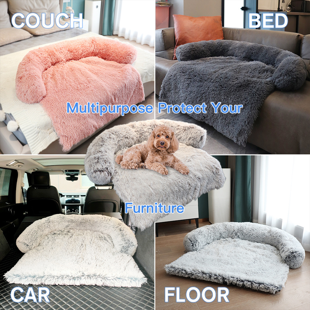 Anti-Slip Waterproof Washable Cat Dog Bed Blanket Cushion Car Mat Furniture Protector Pet bed for Couch Sofa