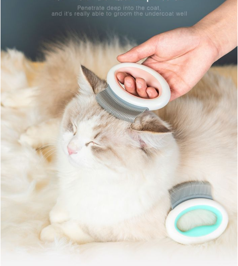 Easy Using Soft Toot Pet Cleaning Slicker Dog Cat Pet Massage Brush Grooming Brush Comb for Dog and Cat Cleaning Hair