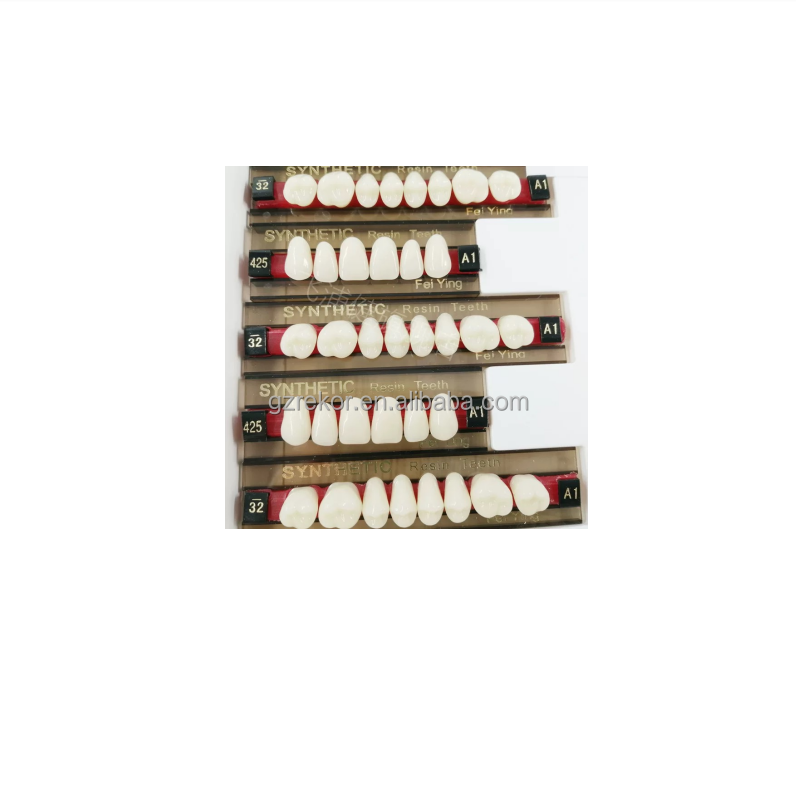 Dental Acrylic Resin False Teeth a1 a2 a3 Polymer Denture Economical Tooth Dentistry Materials Shade Synthetic Denture