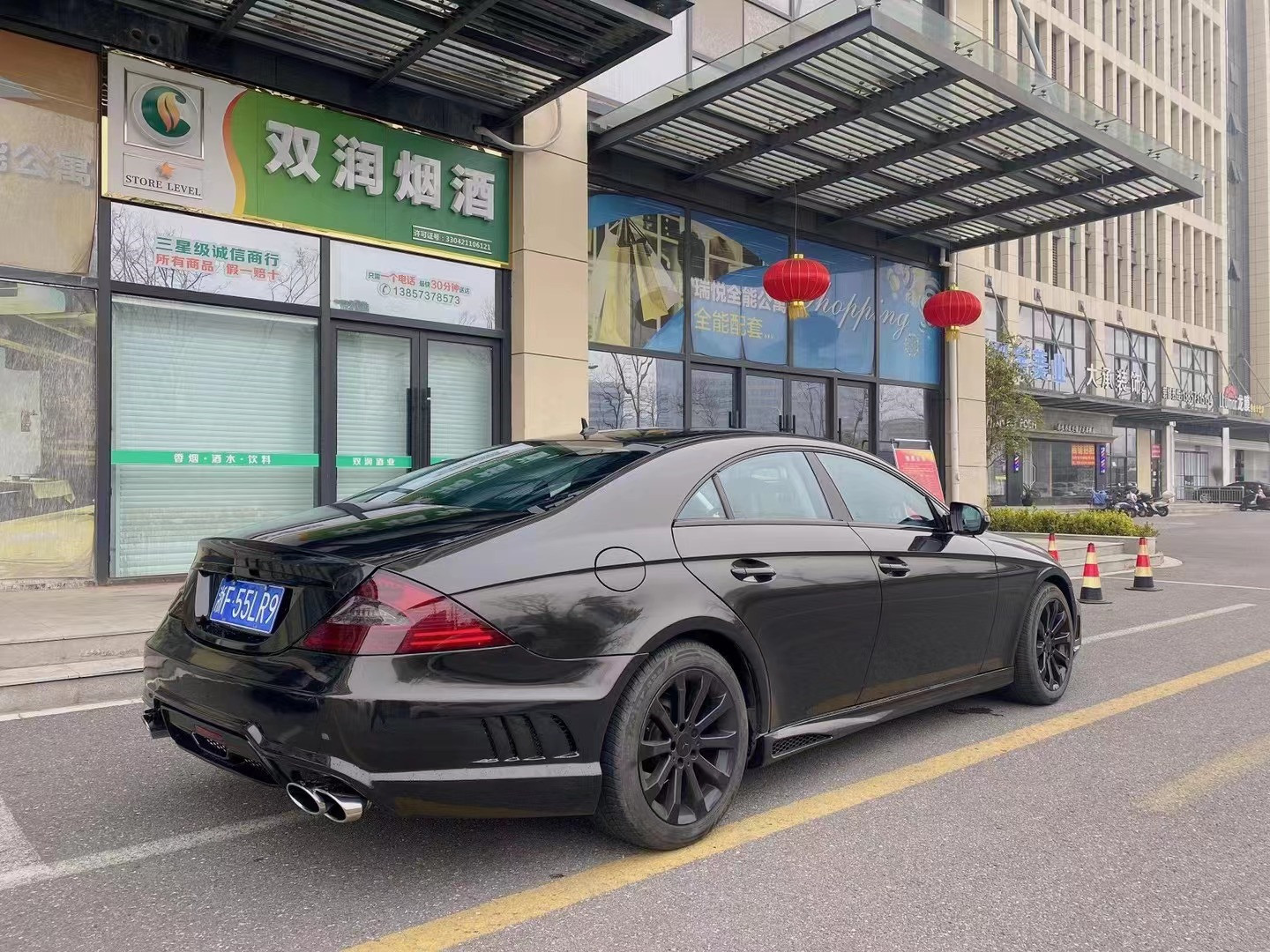 for Mercedes-Benz W219 CLS350 CLS500 Body kit W219 Upgraded WD style front and rear bumper spoiler side skirts