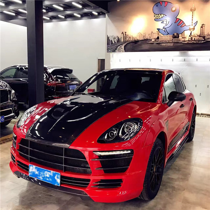 for Porsche macan Body kit macan upgraded Carbon fiber front and rear bumper side skirt spoiler wide-body kit