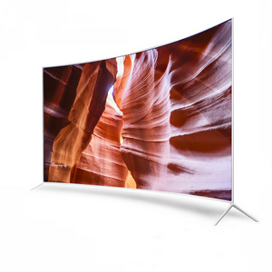 Curved Smart TV 60Hz Refresh Rate and Eye-Care Technology 178' Wide View Angle Built-in Speakers VGA Curved 78-Inch 4K UHD