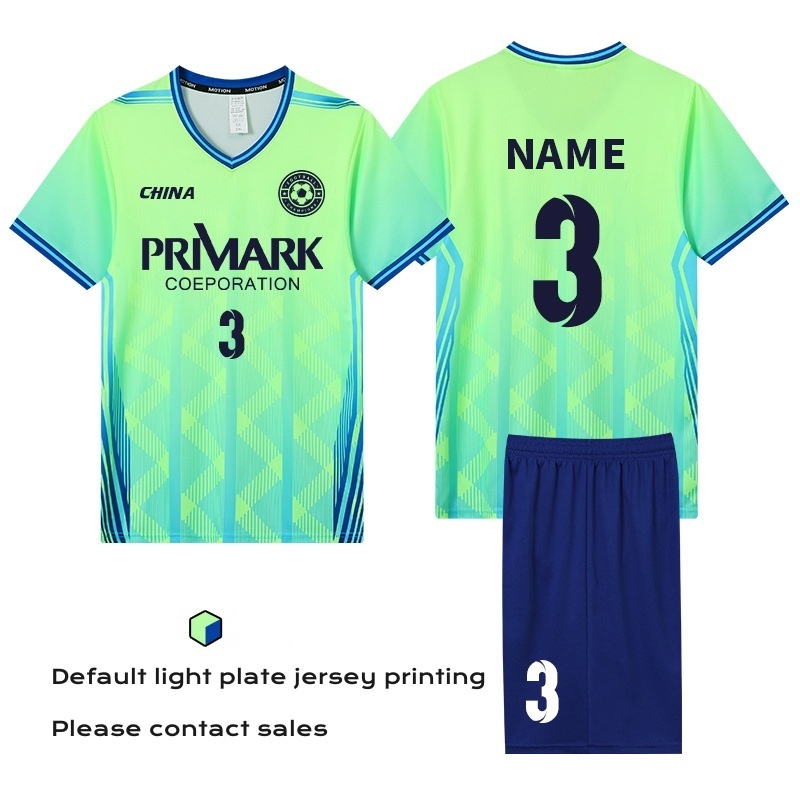 Football Suit Men's Game Training Team Uniform Customized Adult Children Football Quick-drying Jersey Sportswear FX-7803