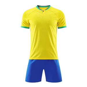 Latest Youth Football Training Jersey 2023-2024 Brazil Jersey Neymar  Yellow And Green Football Uniform Jersey  RCJ-65