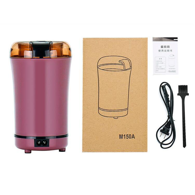 Stainless steel Electric Grinder, Yam Medicine Powder Machine Whole Grains Household Cordless Coffee Grinder/