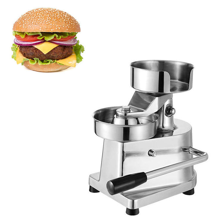 Stainless Steel 130mm Beef Meat Forming Processor Manual Burger Press Patty Machine