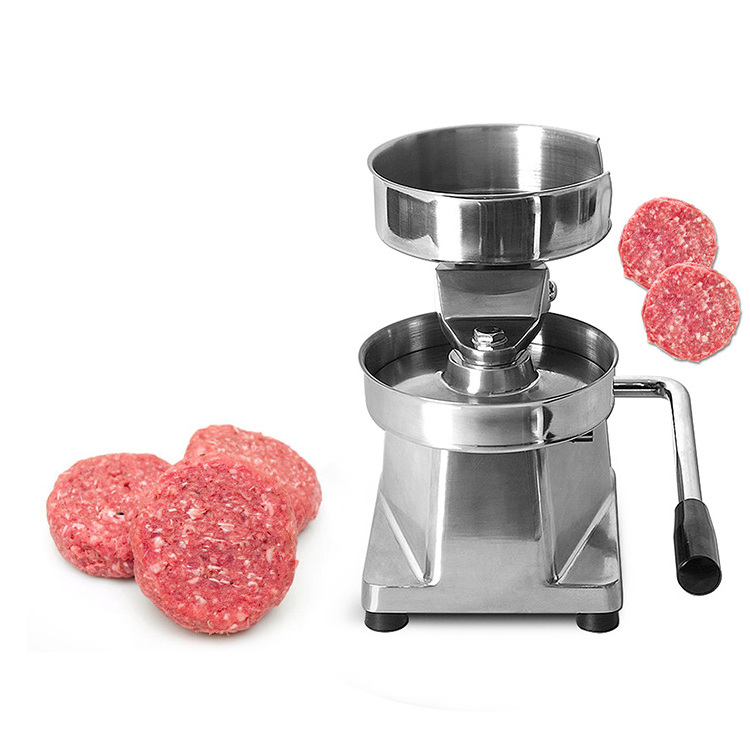 Stainless Steel 130mm Beef Meat Forming Processor Manual Burger Press Patty Machine