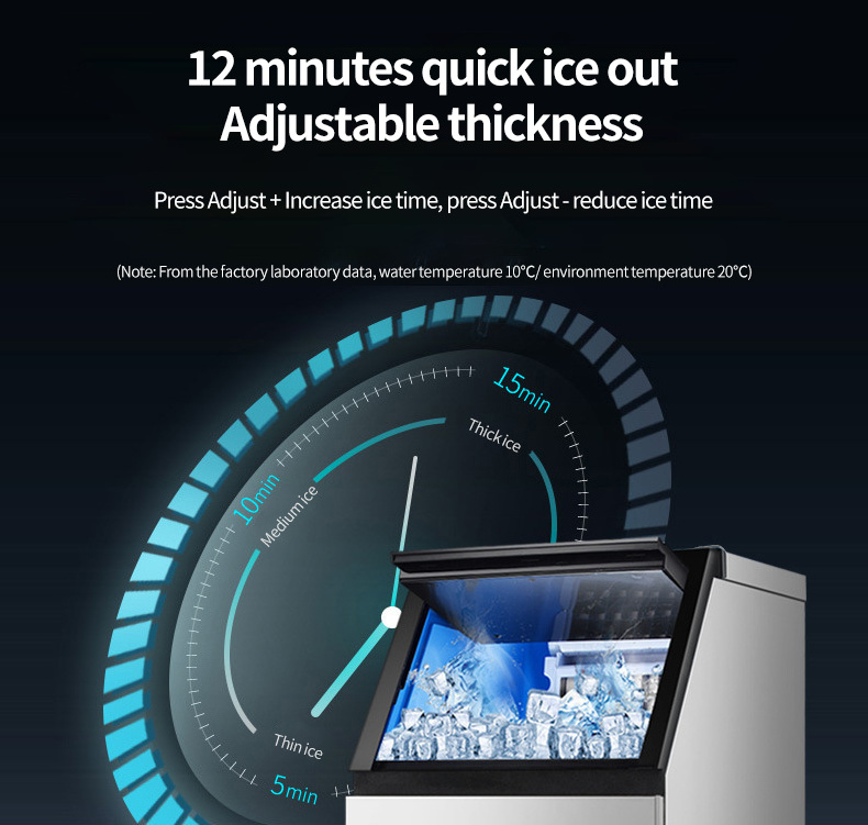 Commercial small ice maker, Milk tea shop hotel bar KTV cube ice machine/