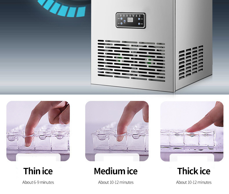 Commercial small ice maker, Milk tea shop hotel bar KTV cube ice machine/