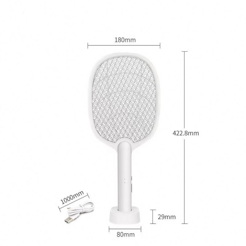 Wholesale Rechargeable bug zapper, Fly Killer Bat usb racket mosquito killer bat 2-In-1 Electric Swatter Lamp/