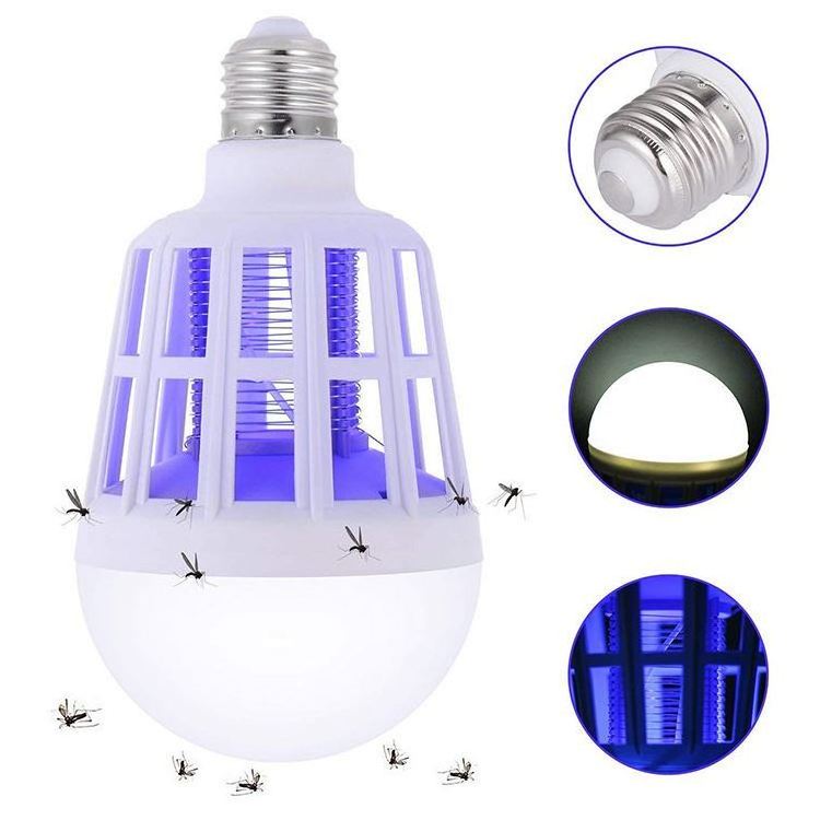 UV LED zapping bulb, mosquito killing bulb bug zapper Insect Fly Killer Lamp/