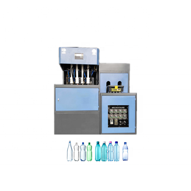 Guangzhou semi automatic pet plastic water oil bottle making bottle handle machine