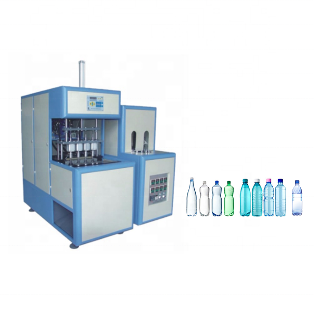 Auto drop mineral water plastic bottle making blow mould machine 4 cavity semi automatic pet