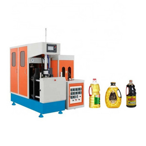 Guangzhou semi automatic pet plastic water oil bottle making bottle handle machine