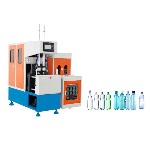 Guangzhou semi automatic pet plastic water oil bottle making bottle handle machine