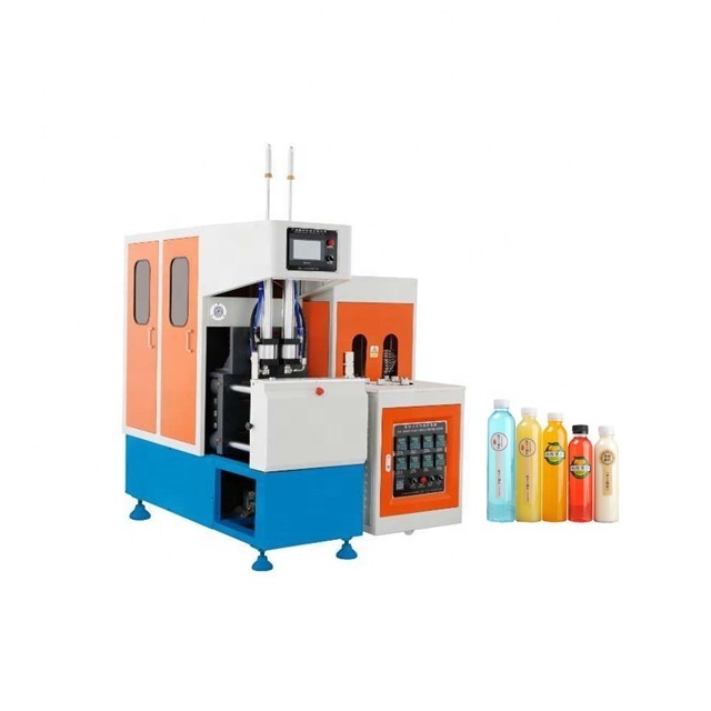 Guangzhou semi automatic pet plastic water oil bottle making bottle handle machine