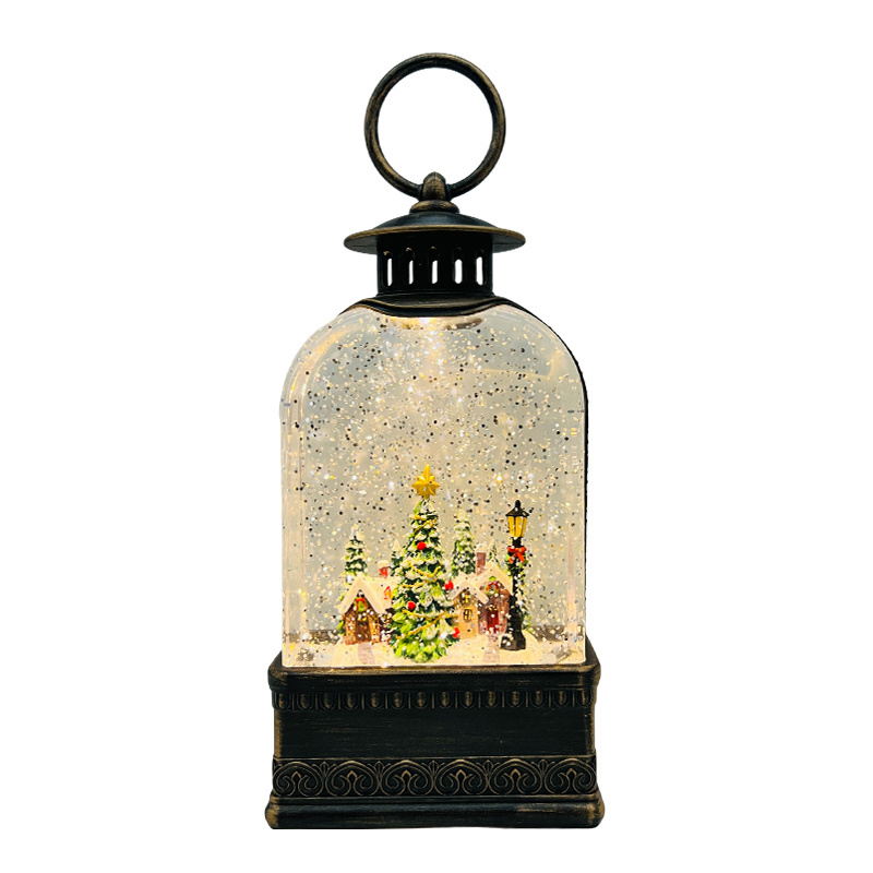 Factory Direct Hot Selling Christmas Lantern Lights Decorations Snow Globe Light Up Christmas Gifts Boxes