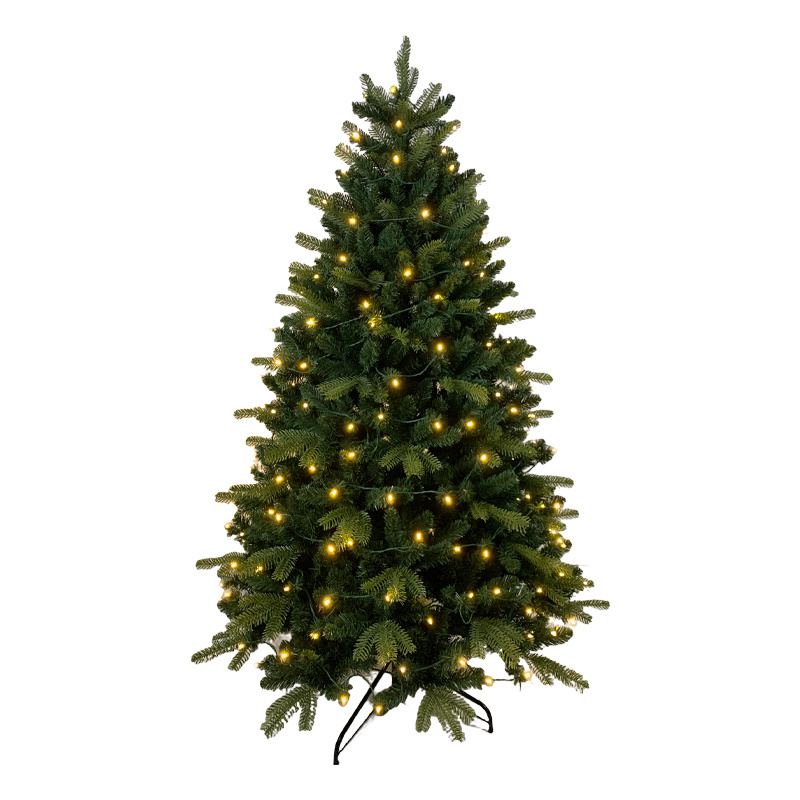 Hot Sales 5ft 6ft 7ft 8ft Artificial Christmas Tree with Warm-white LED Lights and Standing Party Decorations Supplier