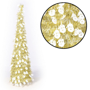 New Design Collapsible Pop Up Artificial Yellow and White Christmas Tree Xmas Trees For Holiday Home Garden Decors