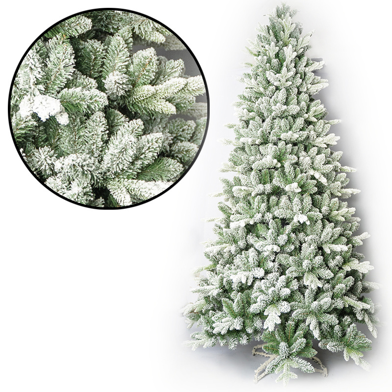 Artificial Flocked Snowing Christmas Tree for Home Decorations