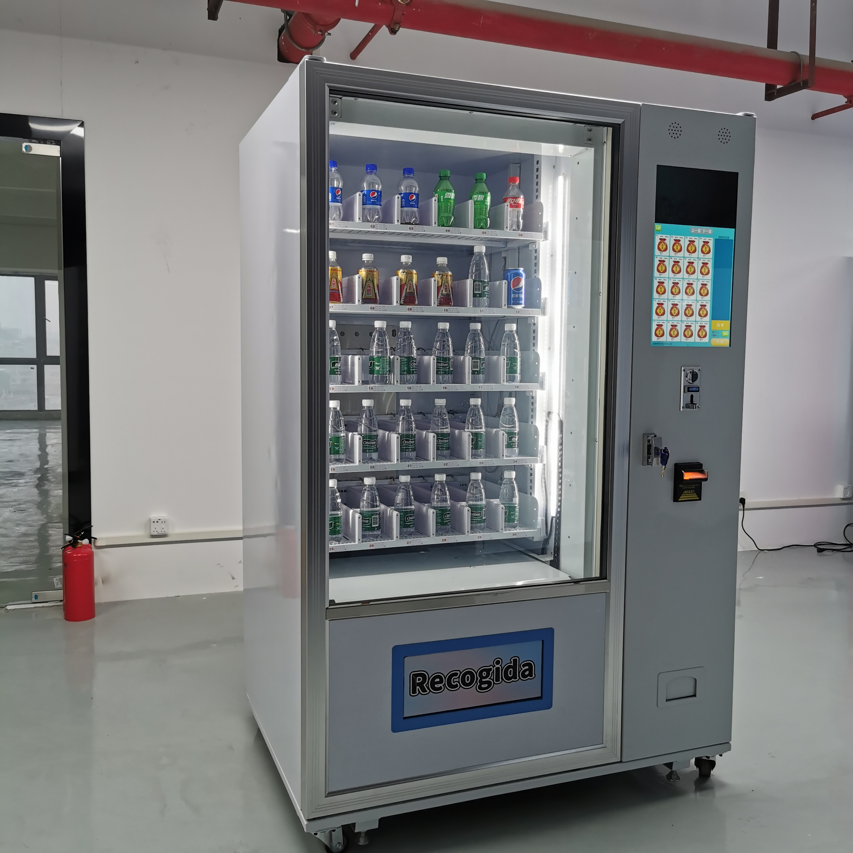 Coin Operated Mini Bottle Drinks Vending Machine Drink Dispenser With Touch Screen Nayax Automatic Vending Machine For Drinks