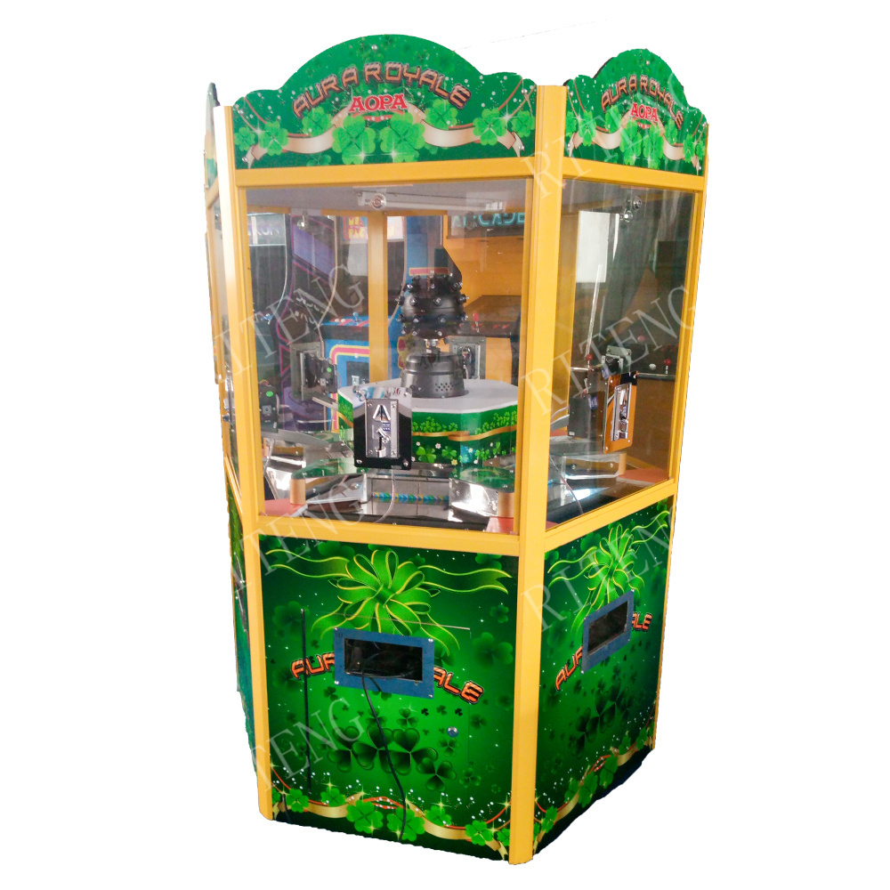 hot sale 6 players  token ufo/coin pirates/ golden ford game machine arcade  coin pusher machine