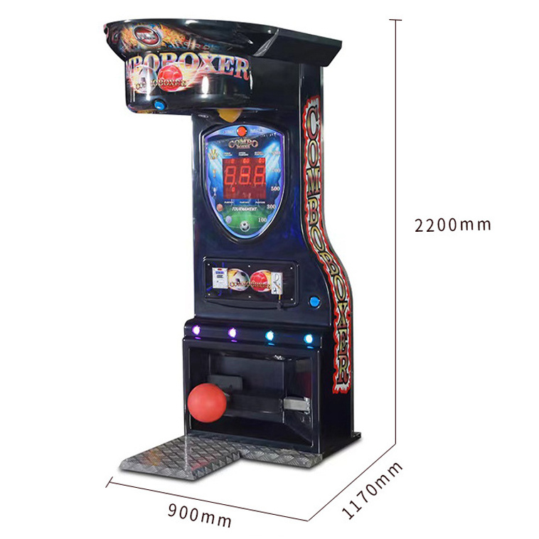 New Ultimate Big Punch Boxing Simulator Game Machine Double Strike Black Arcade Boxing Punch Power Game Machine For Sale