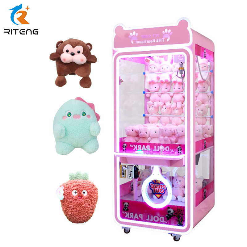 Big Size Prize Find A Key Shining Crane Claw Machine Game Shooting Star Catching Duck Toy Claw Crane Machine Manufacturer