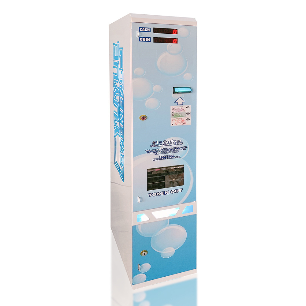 Factory Wholesale Bill Token Money Exchanger Vending Mini Arcade Token Coin Change Exchange Machine