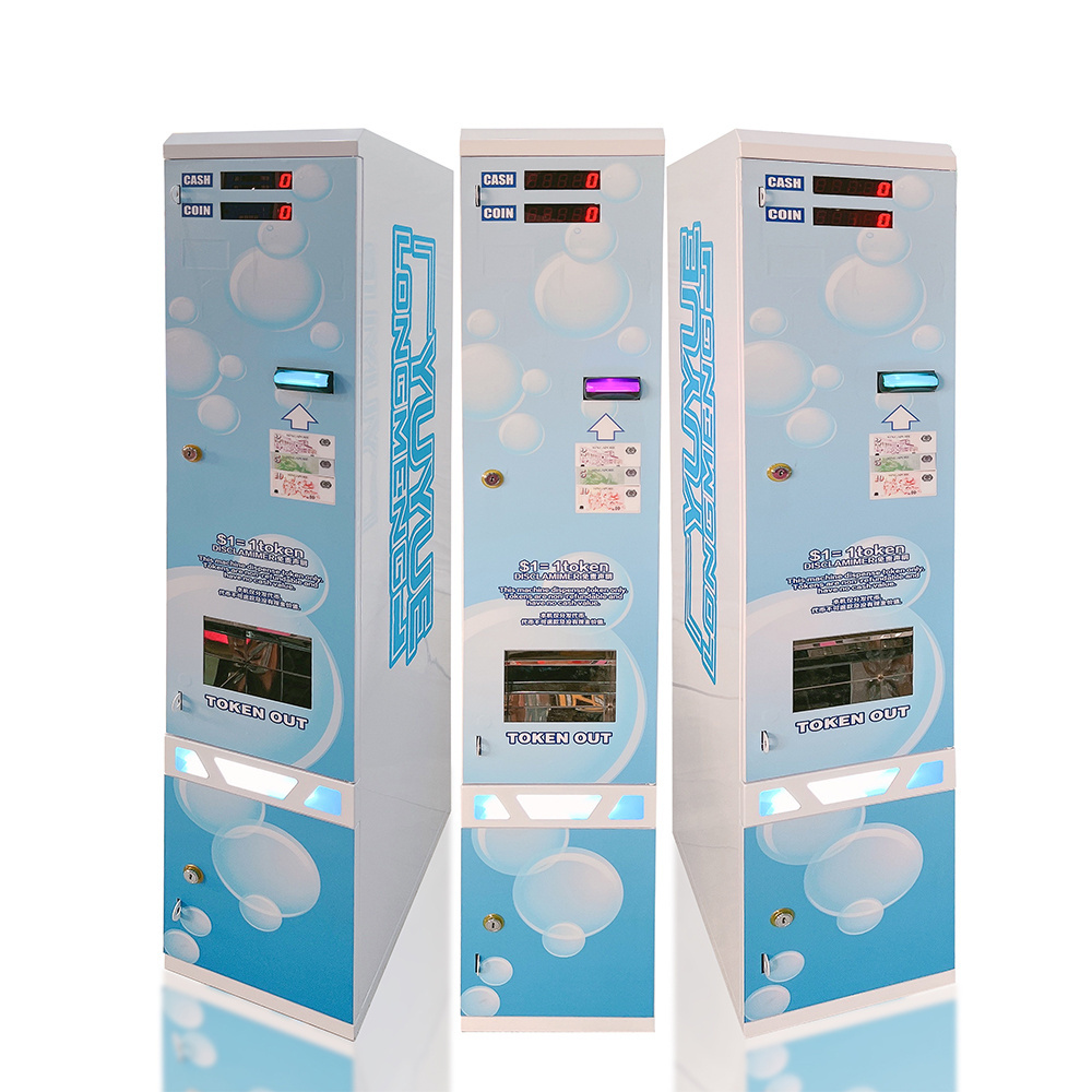 Factory Wholesale Bill Token Money Exchanger Vending Mini Arcade Token Coin Change Exchange Machine