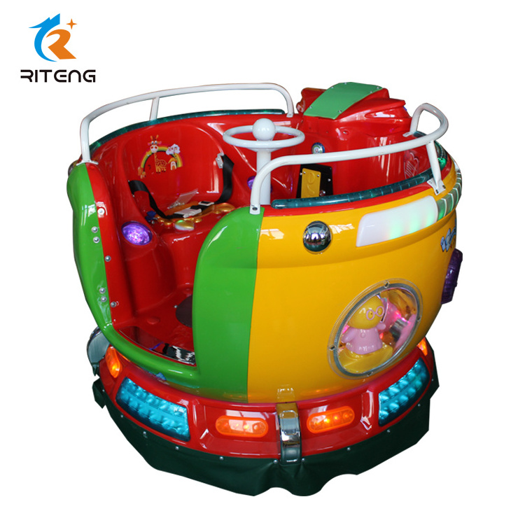 New Design 360 Degree Rotational Swing Game Machine 2 Seaters Colorful Revolving Cup Kiddie Ride for Sale Unisex Picture 250w <5