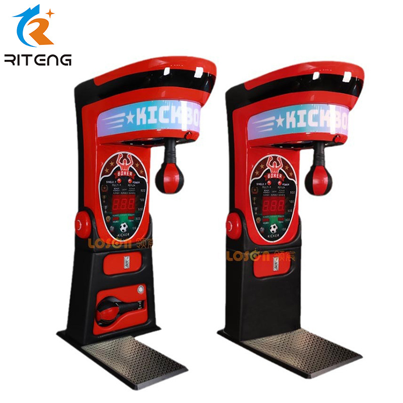 Riteng Street Amusement Ultimate Big Boxing Punch Machine Arcade Punching Boxing Arcade Game Machine For Sale