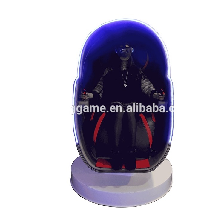 Single deluxe edition 9D VR egg chair simulator cinema 9D virtual reality 360 rotation machine