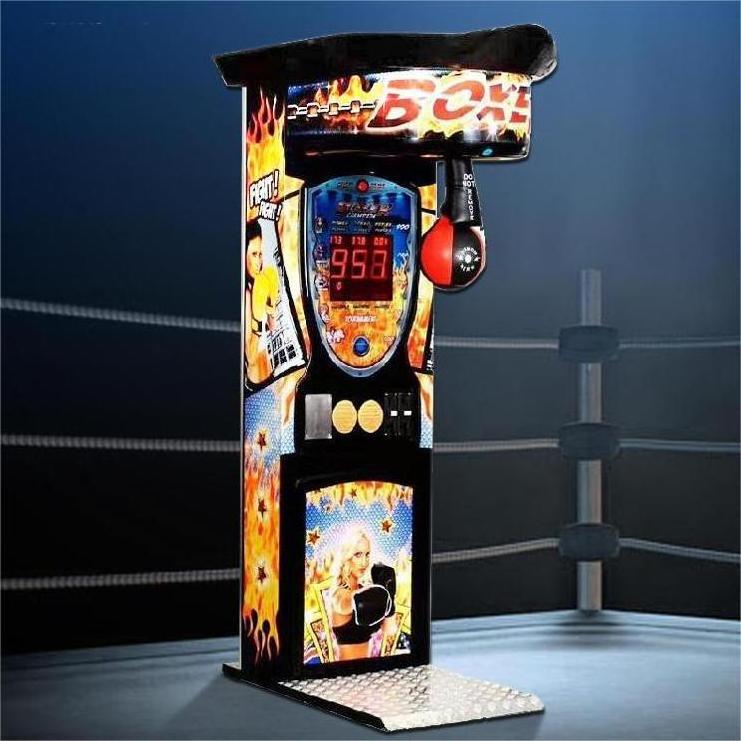 Commercial Credit Card Coin Operated Sport Arcade Boxing Simulator Game Machine Black Onepunch Boxing Champion Game Machine