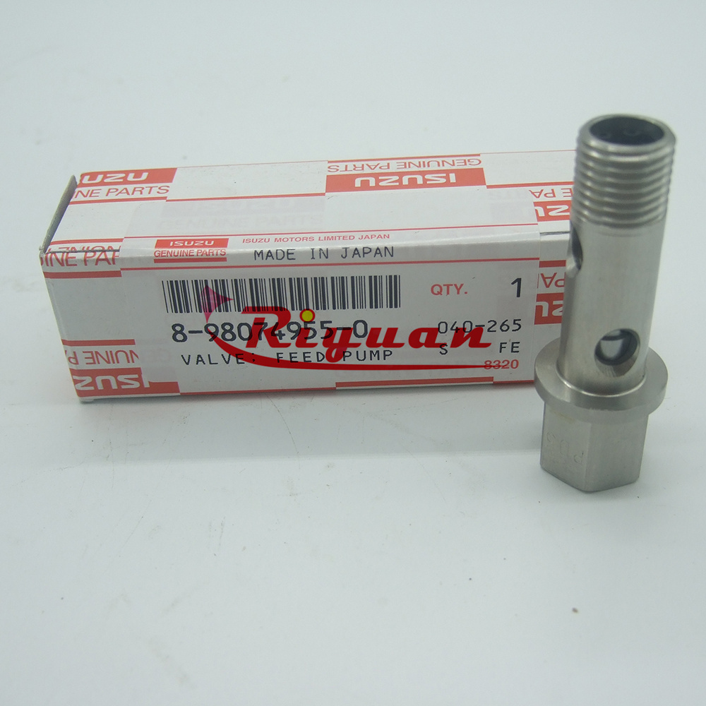 8-98074955-0 8-98010042-0 Fuel Pump Bolt 4JJ1 4HK1 6HK1 ZX200-3 High pressure oil pump valve screw For isuzu