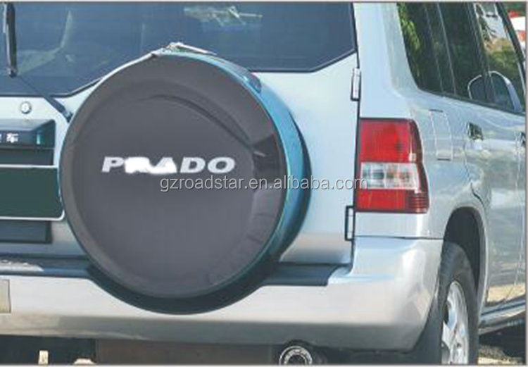 High Quality Stainless Steel Spare Tire Cover for Land Cruiser Prado Spare Tire Cover