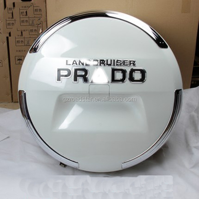 High Quality Stainless Steel Spare Tire Cover for Land Cruiser Prado Spare Tire Cover