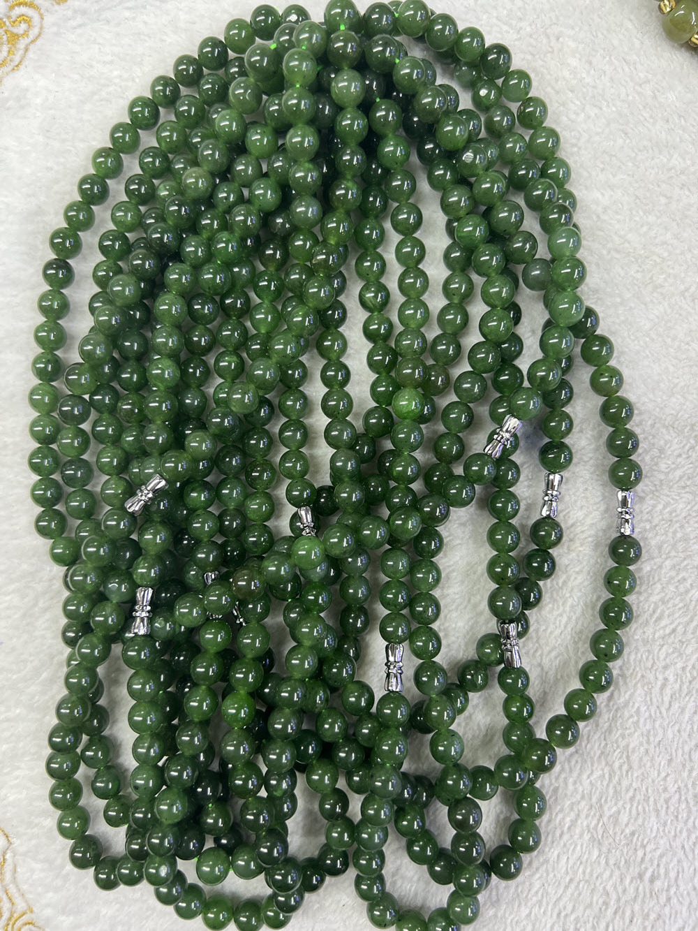 Wholesale Natural Nephrite Green Jasper 6mm8mm10mm12mm Round Beads Accessories For Jewelry Making DIY