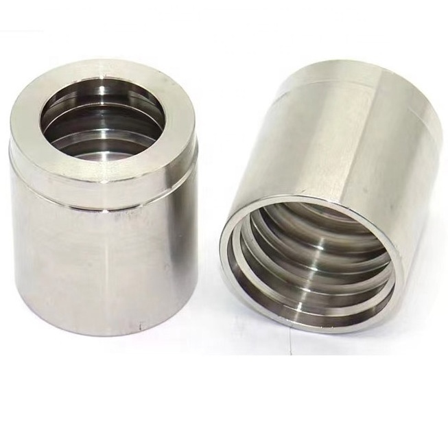 Factory direct 03310 carbon steel stainless steel  sliver plated sleeve  hydraulic crimp hose ferrule hose fitting