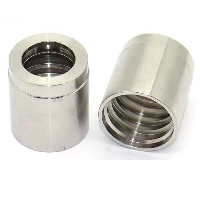 Factory direct 03310 carbon steel stainless steel  sliver plated sleeve  hydraulic crimp hose ferrule hose fitting