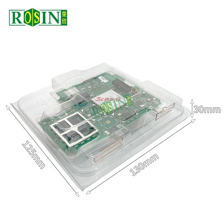 Customized PVC PET Clamshell Clear Plastic Blister Chip CPU ESD Packaging Tray Manufactures